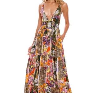 Agua Bendita Fairy Suki Maxi Dress Size Small